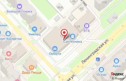 Магазин автозапчастей Лада деталь на улице Ленинградской на карте