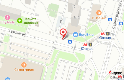Киоск по продаже хлебобулочных изделий на Днепропетровской улице на карте