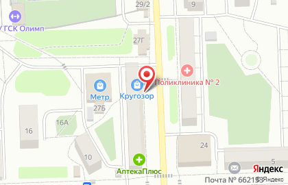Магазин Кругозор на улице Декабристов на карте