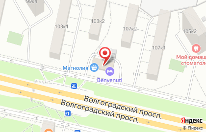Удобный магазин Магнолия на Волгоградском проспекте, 105 на карте