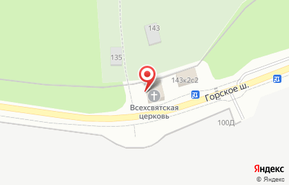 Храм Всех святых, в земле Санкт-Петербургской просиявших в Левашово на карте