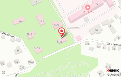 Ставропольский базовый медицинский колледж на улице Балакирева на карте