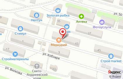 Кафе Меркурий в Петропавловске-Камчатском на карте