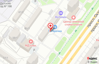 Байрам на проспекте Октября на карте