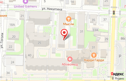 Парикмахерская Светлана на улице Никитина на карте