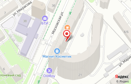 Московская 21, ОАО ЦНИИМЭ на Московской улице на карте