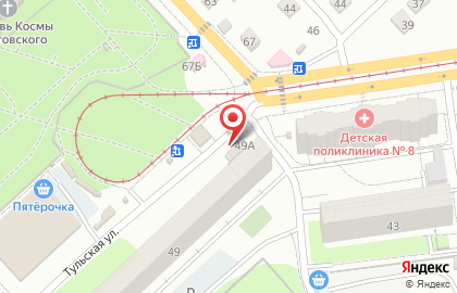 Магазин по продаже овощей и фруктов в Заводском районе на карте