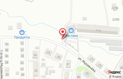 Магазин разливного пива на улице Муравьева на карте