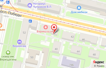 Агентство недвижимости Перспектива на проспекте Победы на карте