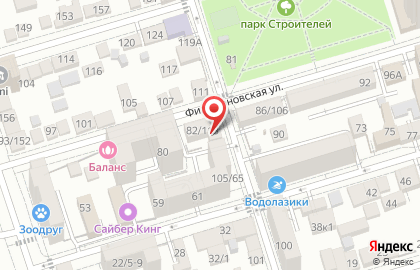 Торговая фирма Акватория в переулке Островского на карте