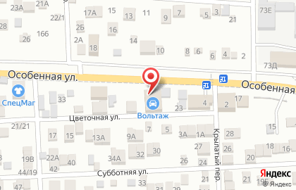 Шинный центр Express-Шина на Особенной улице на карте