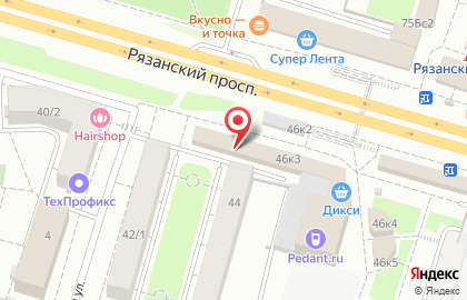 Магазин домашнего текстиля Ивановский трикотаж на Рязанском проспекте на карте