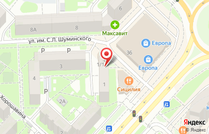 Фирма Елена на улице Шуминского на карте
