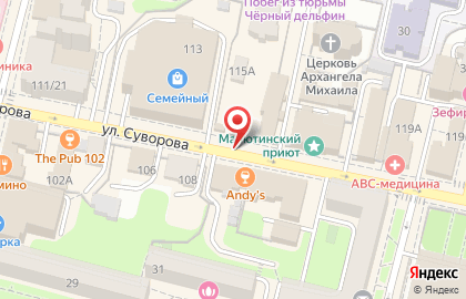 Мебель шара на улице Суворова на карте
