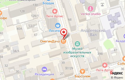 Ресторан Онегин Дача на проспекте Чехова на карте