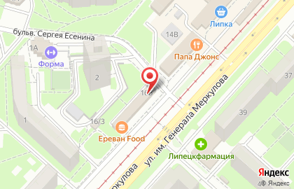Бар Пивзавод Новолипецкий в Октябрьском районе на карте