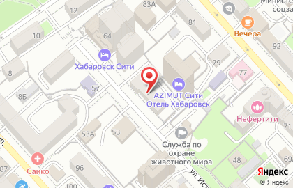 Студия доступной депиляции Sahar&Vosk на улице Истомина на карте