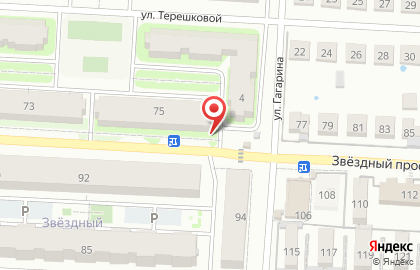 Рыбная лавка на улице Терешковой на карте