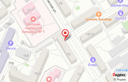 Кофейня в Барнауле на карте