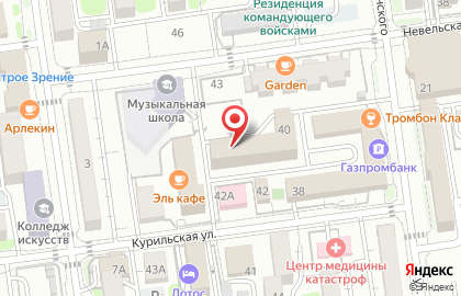 Студия танца Flow Motion на Курильской улице на карте