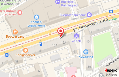 Магазин Амазонка в Калининграде на карте