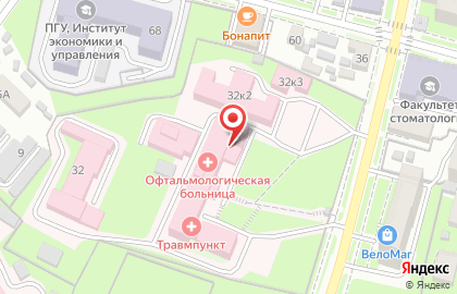 Пензенская областная офтальмологическая больница на карте