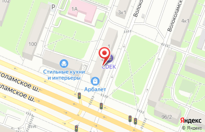 Ленгас в Волоколамском проезде на карте
