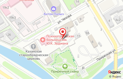 Шиномонтажная мастерская в Центральном районе на карте