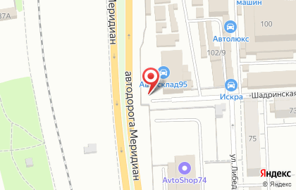 Шиномонтажная мастерская в Калининском районе на карте