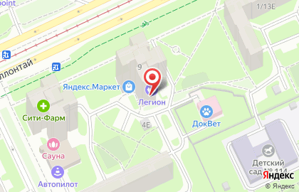 Спортивный клуб Планета на проспекте Большевиков на карте