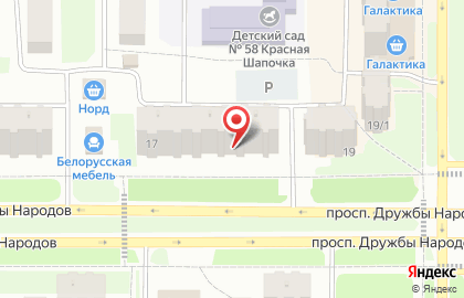 EKG на проспекте Дружбы Народов на карте