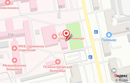 Станция скорой медицинской помощи на улице Тараса Шевченко на карте