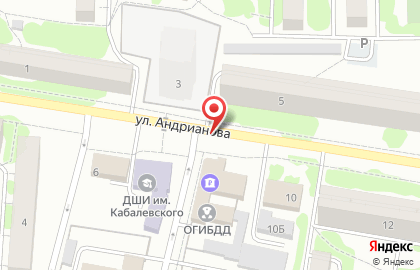 Строящиеся объекты, ЗАО Инжилком на улице Андрианова на карте