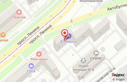 Магазин кондитерских изделий Конфеты-печенье в Октябрьском районе на карте