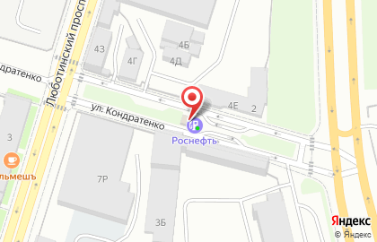 Роснефть на метро Волковская на карте