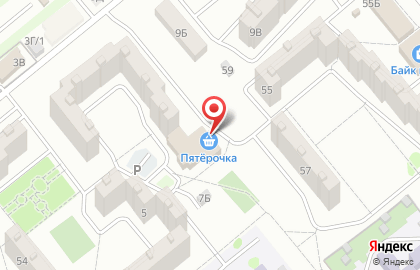 Супермаркет Пятёрочка на улице Ленинградской на карте