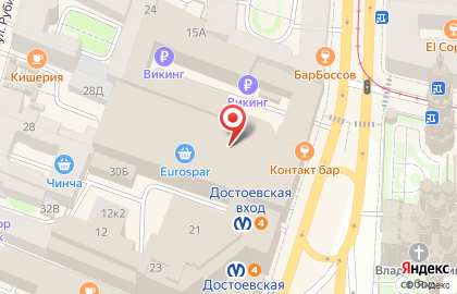 Ювелирный магазин Фамильное серебро на Владимирском проспекте на карте
