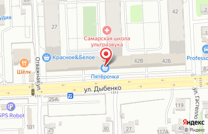 Банкомат СберБанк на улице Дыбенко, 36а на карте