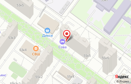 Продуктовый магазин в Москве на карте