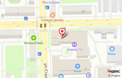 Челябинский филиал Банкомат, Банк Снежинский на улице Сталеваров на карте