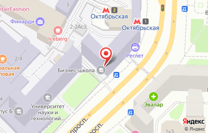 Языковой центр Евразия на Ленинском проспекте на карте