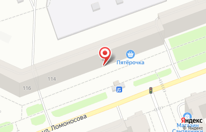 Кулинария-кондитерская Брусника на улице Ломоносова на карте