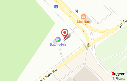 Автомойка Башнефть на улице Горького на карте