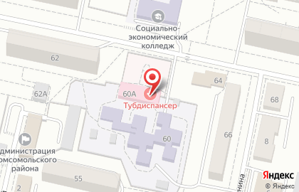 Тольяттинский противотуберкулезный диспансер на карте