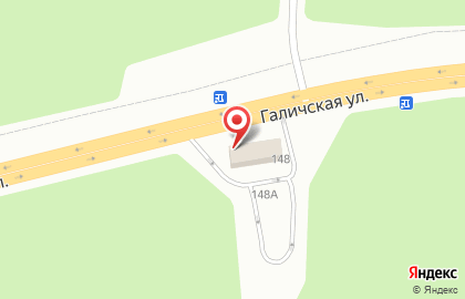 Магазин автотоваров на Галичской улице на карте