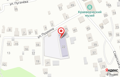 Детский сад Радуга на улице Пушкина на карте