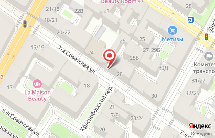 Магазин Красное & Белое в Санкт-Петербурге на карте
