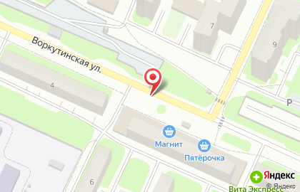 Магазин Славянский хлеб на Воркутинской улице на карте