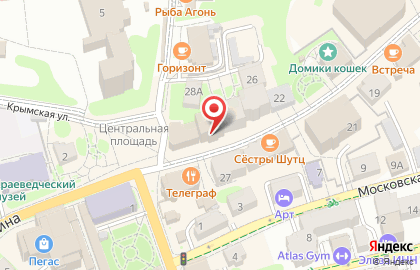 Аптека Ригла на Курортном проспекте в Зеленоградске на карте