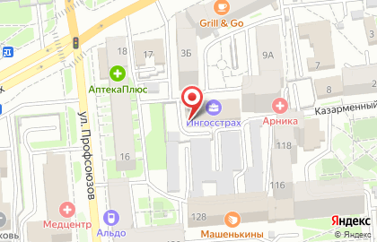 Банкомат АКБ Союз, Красноярский филиал на Красной площади на карте